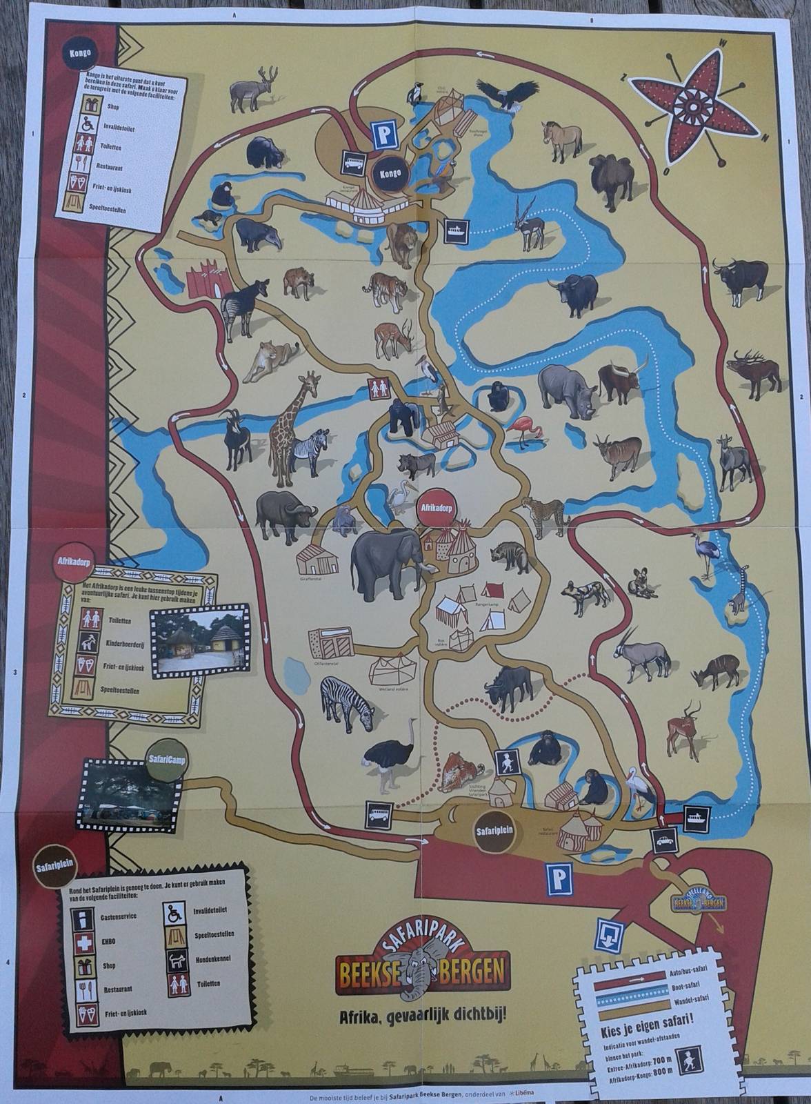 New plan of Safaripark Beekse Bergen