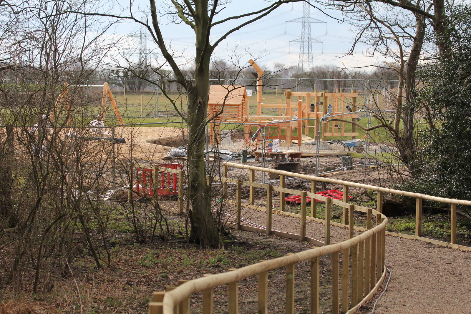 New play area under construction 6-3-16