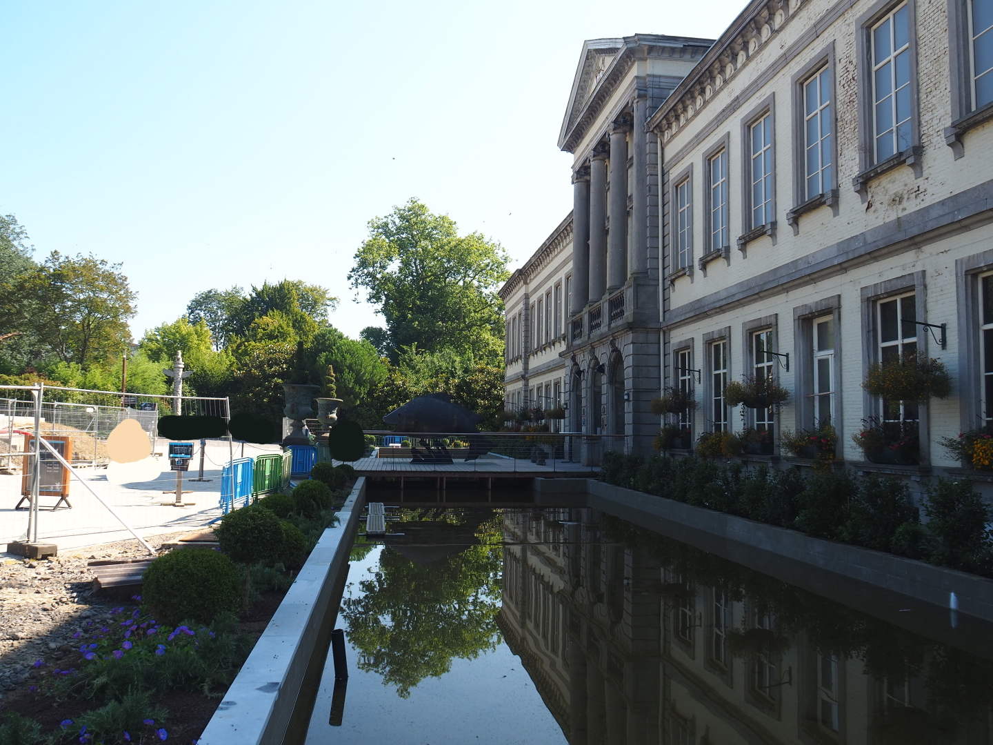 New pond outside the aquarium building, 2021-09-03