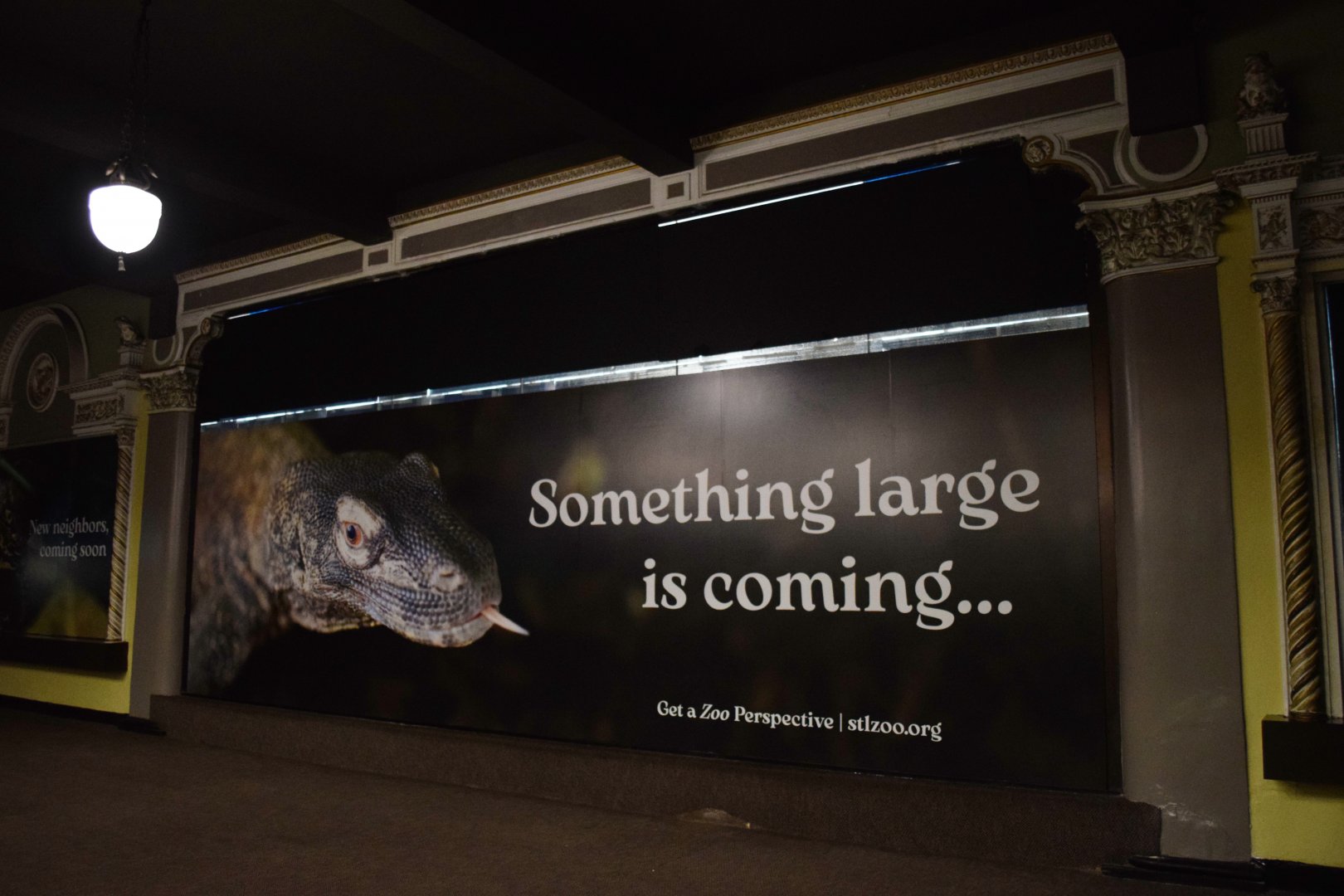 New promo sign in Herpetarium