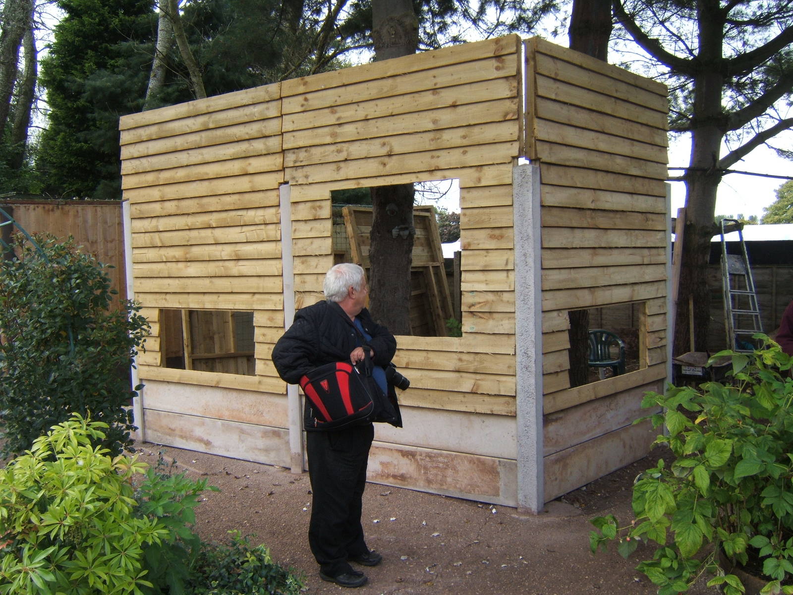 New Racoon enclosure construction