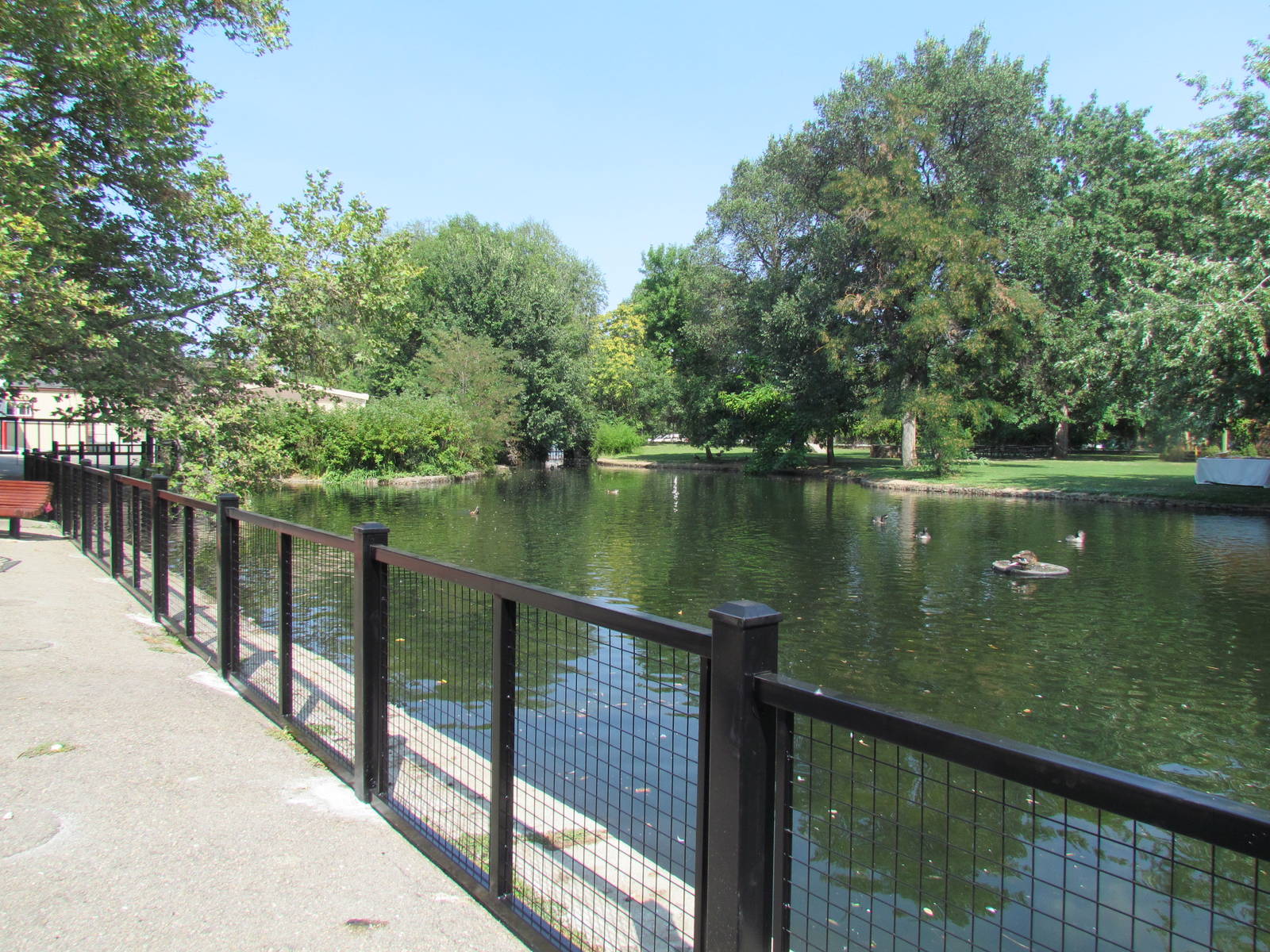 New Railing Alongside the Lagoon