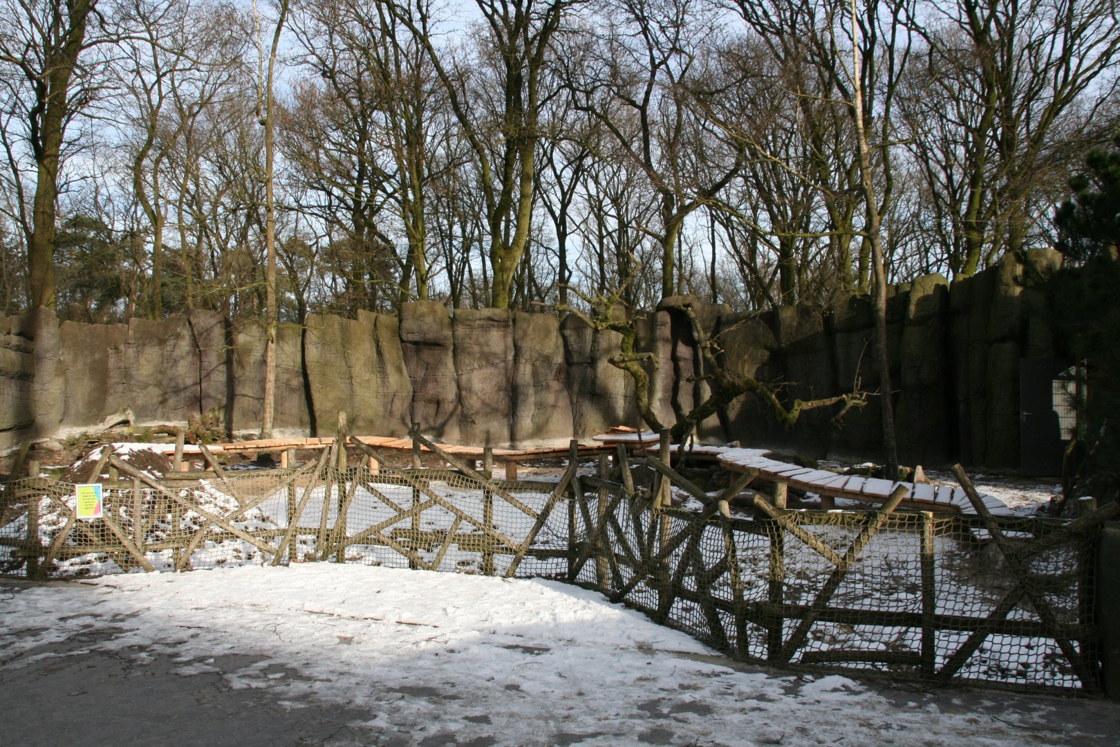 New Red panda enclosure under construction