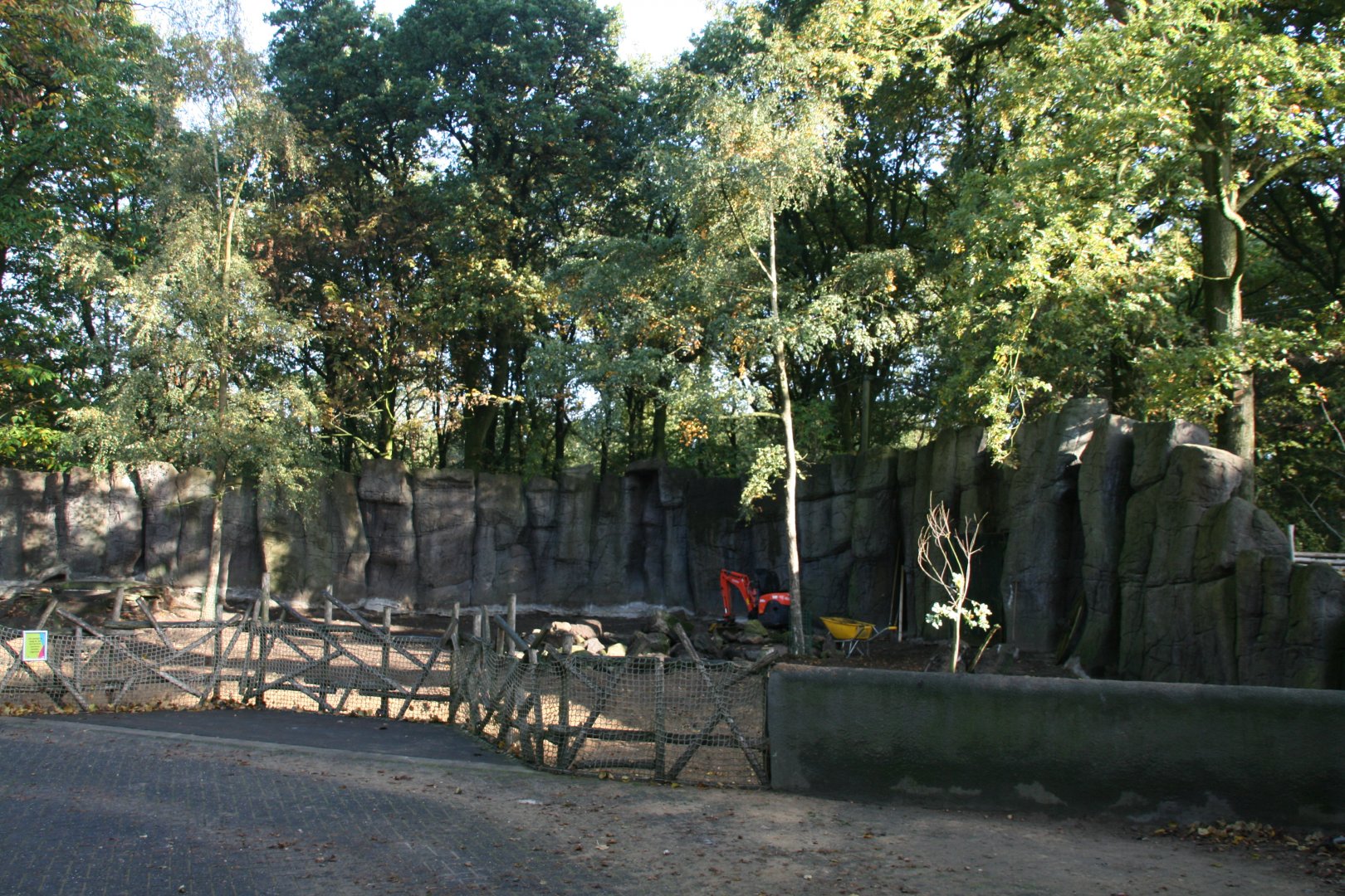 New Red panda enclosure under constuction