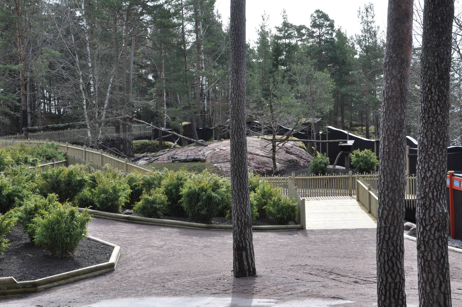 New red panda enclosure