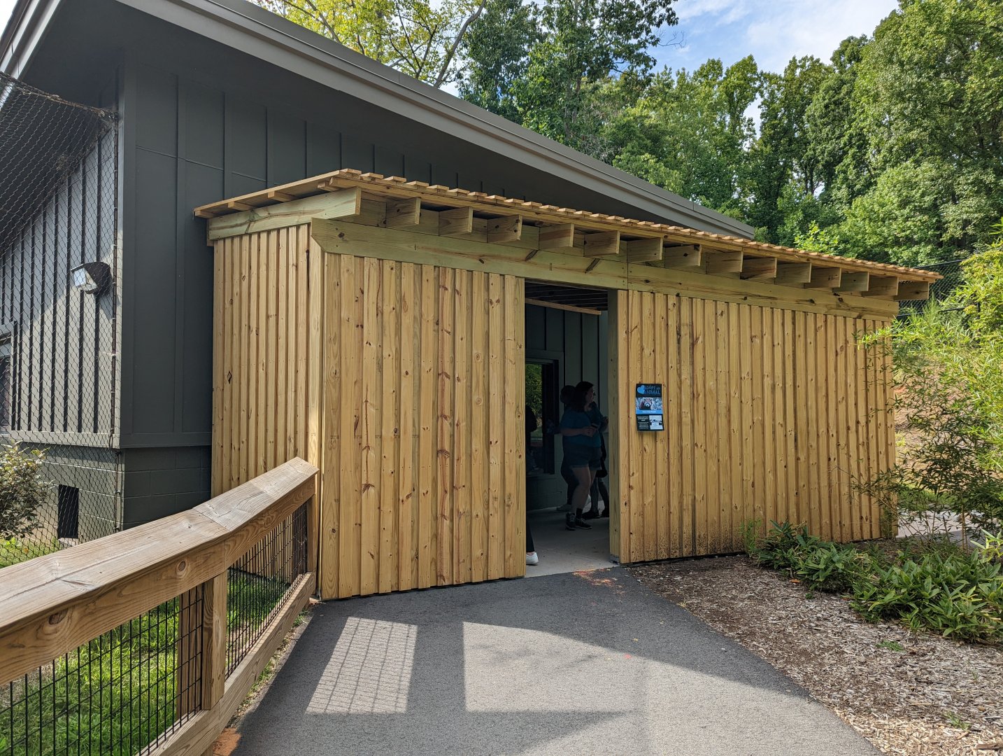 New Red Panda indoor viewing shelter