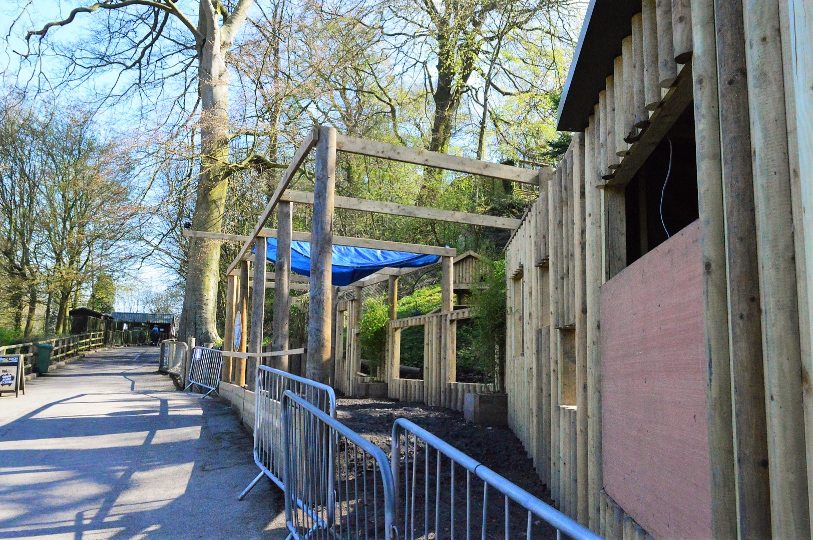 New red panda viewing area under construction