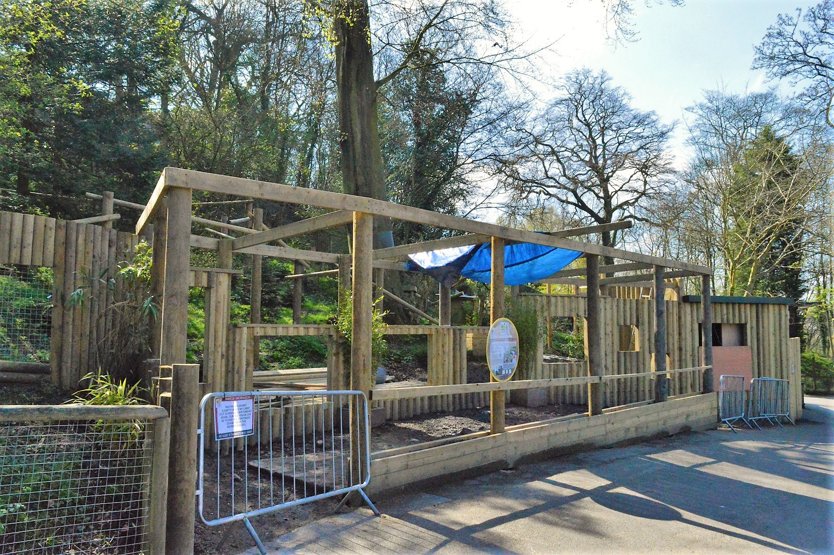 New red panda viewing area under construction