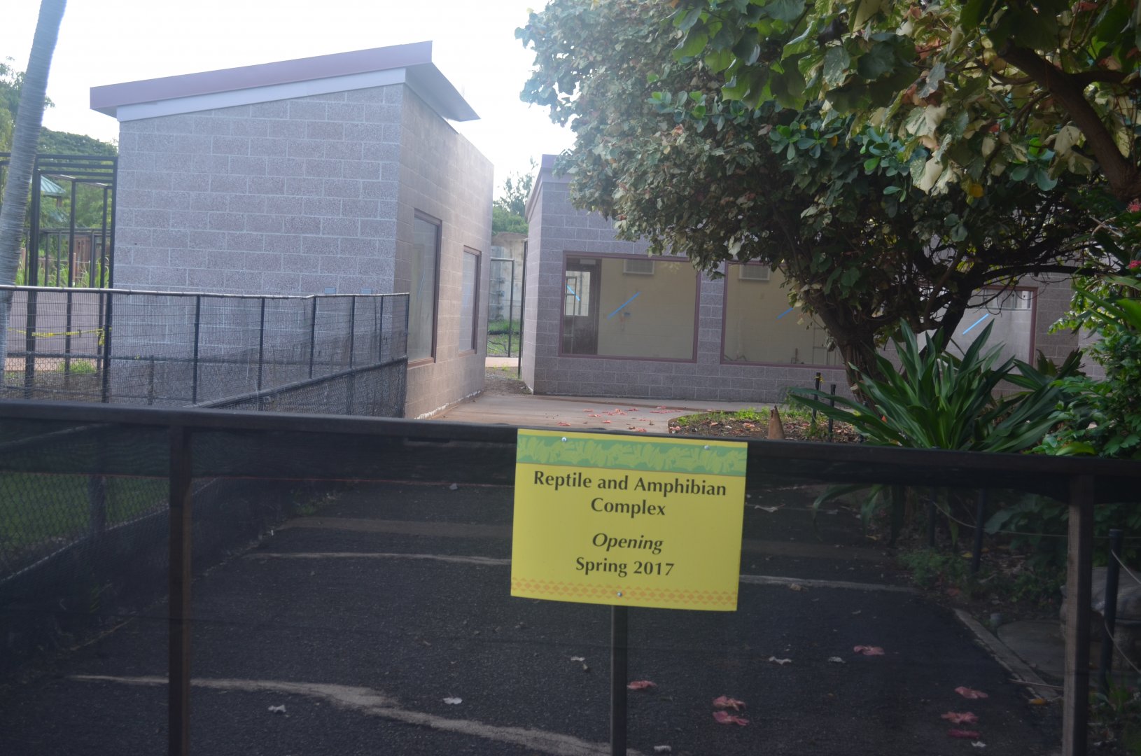 New Reptile Exhibit Construction Site