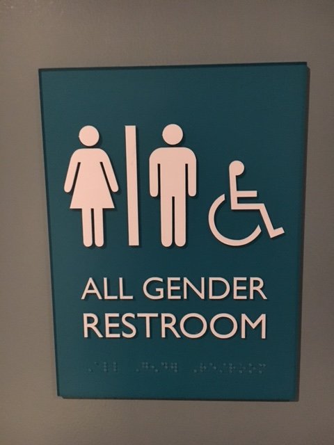 New Restroom Sign
