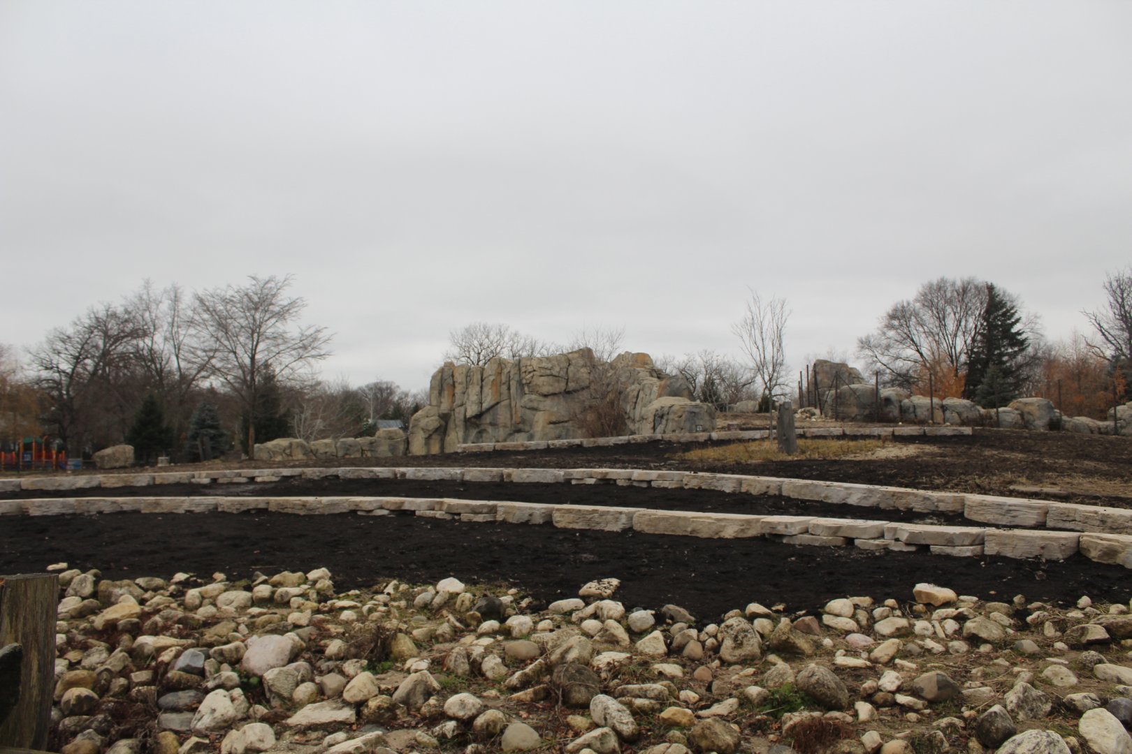 New rock formations in Bison yard