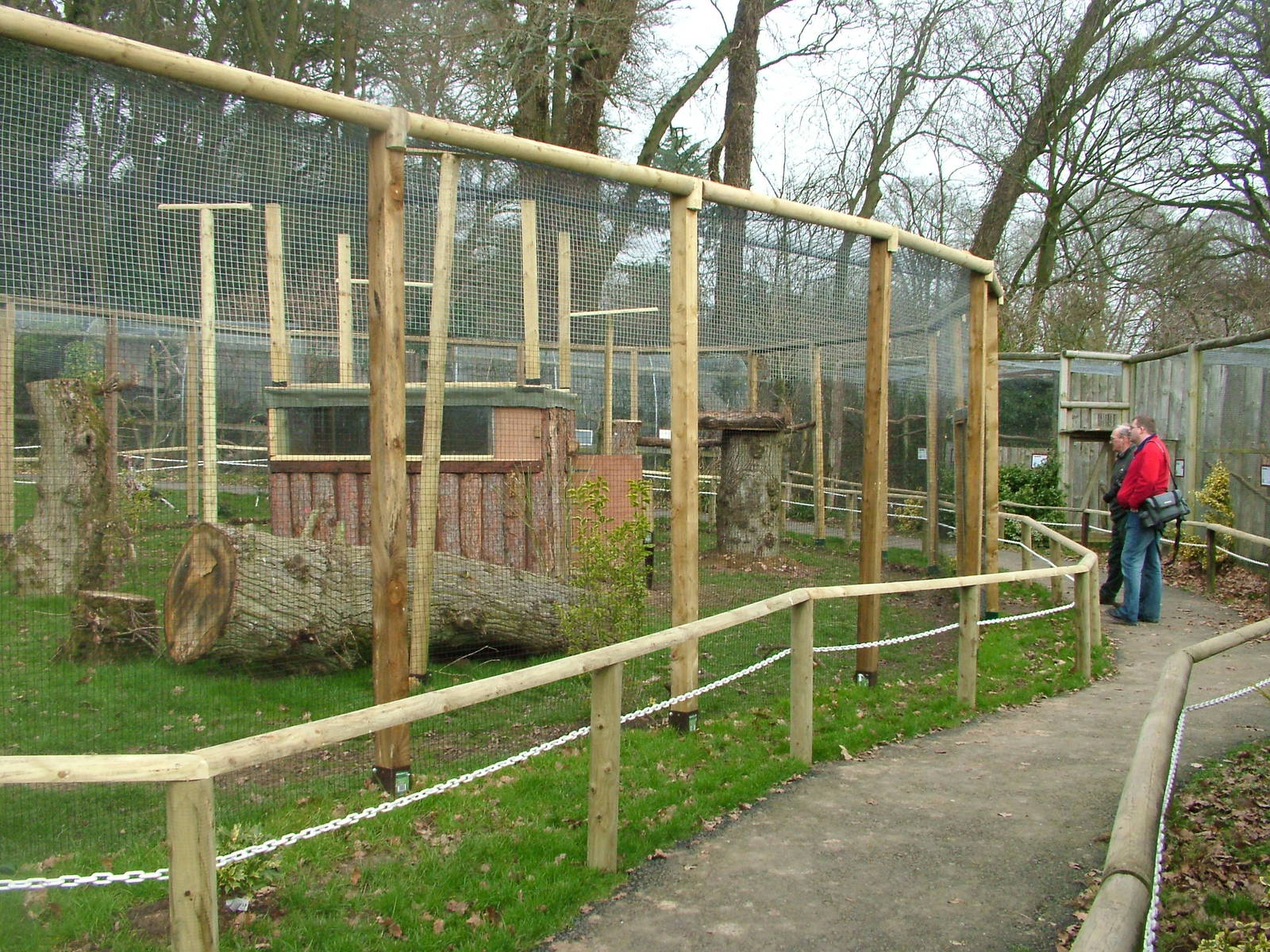 New Secretary Bird Aviary at Cotswold Falconry 05/03/11
