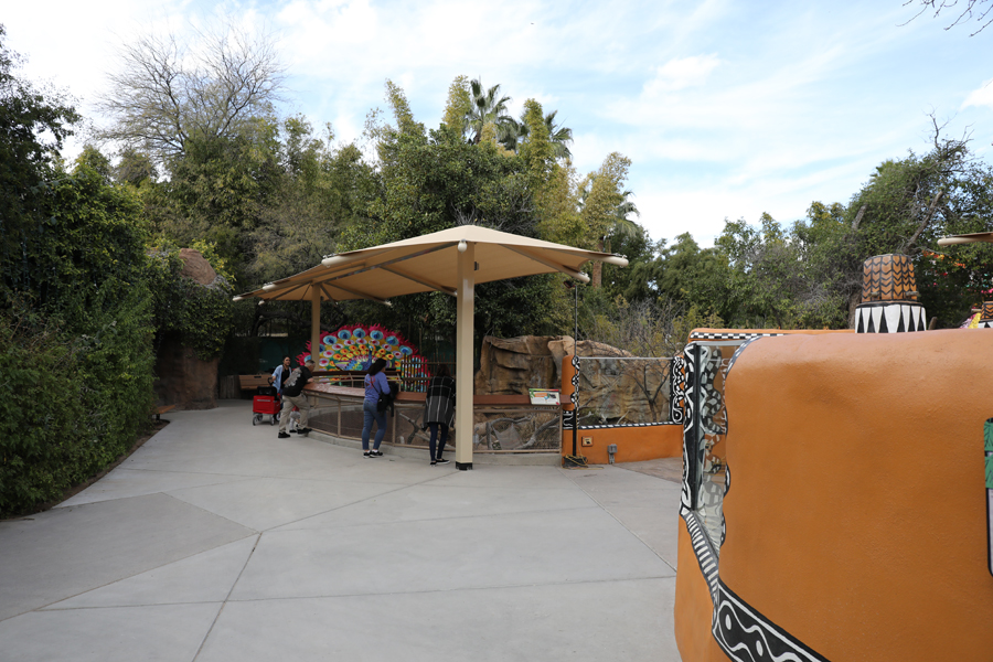 New shade over otter exhibit