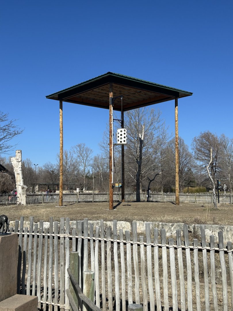 New shade structure in Giraffe Enclosure