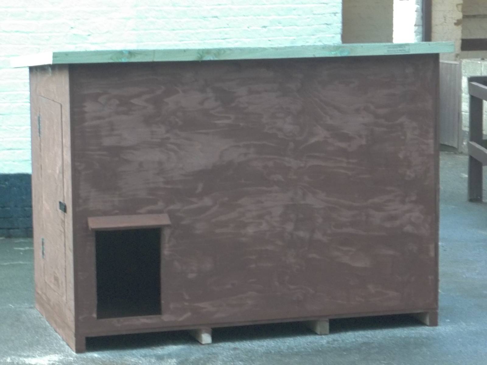 New shelter for aviary at bottom of zoo, 13th December 2014