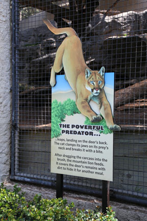 new sign at puma exhibit