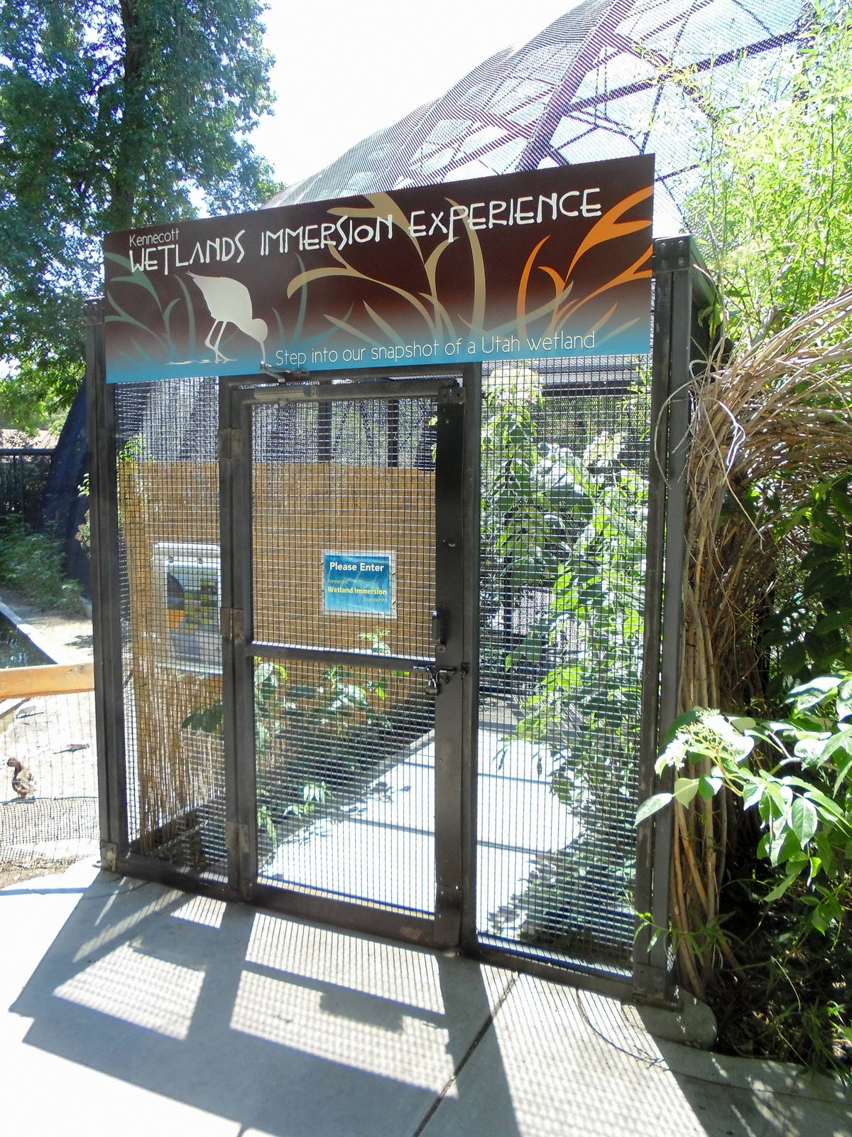 New Sign on Wetlands Exhibit