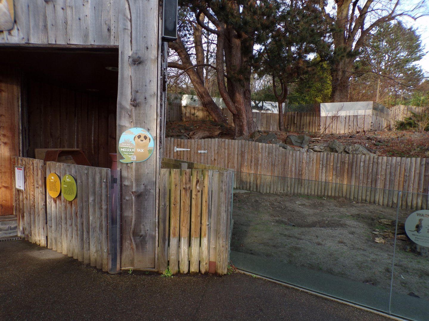 New signage at meerkat enclosure 27.12.24
