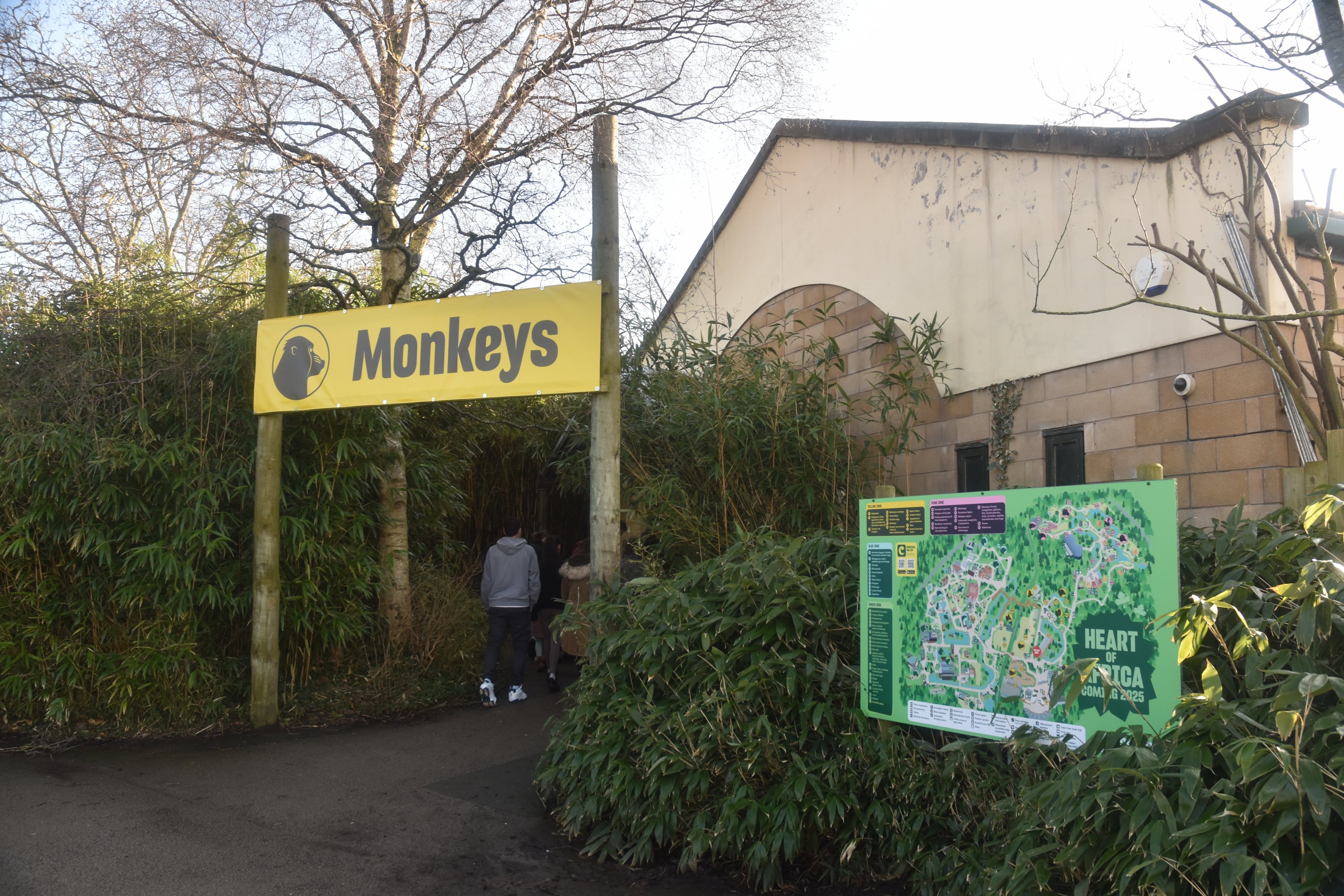 New Signage at Monkey Islands at Chester, 1st February 2025