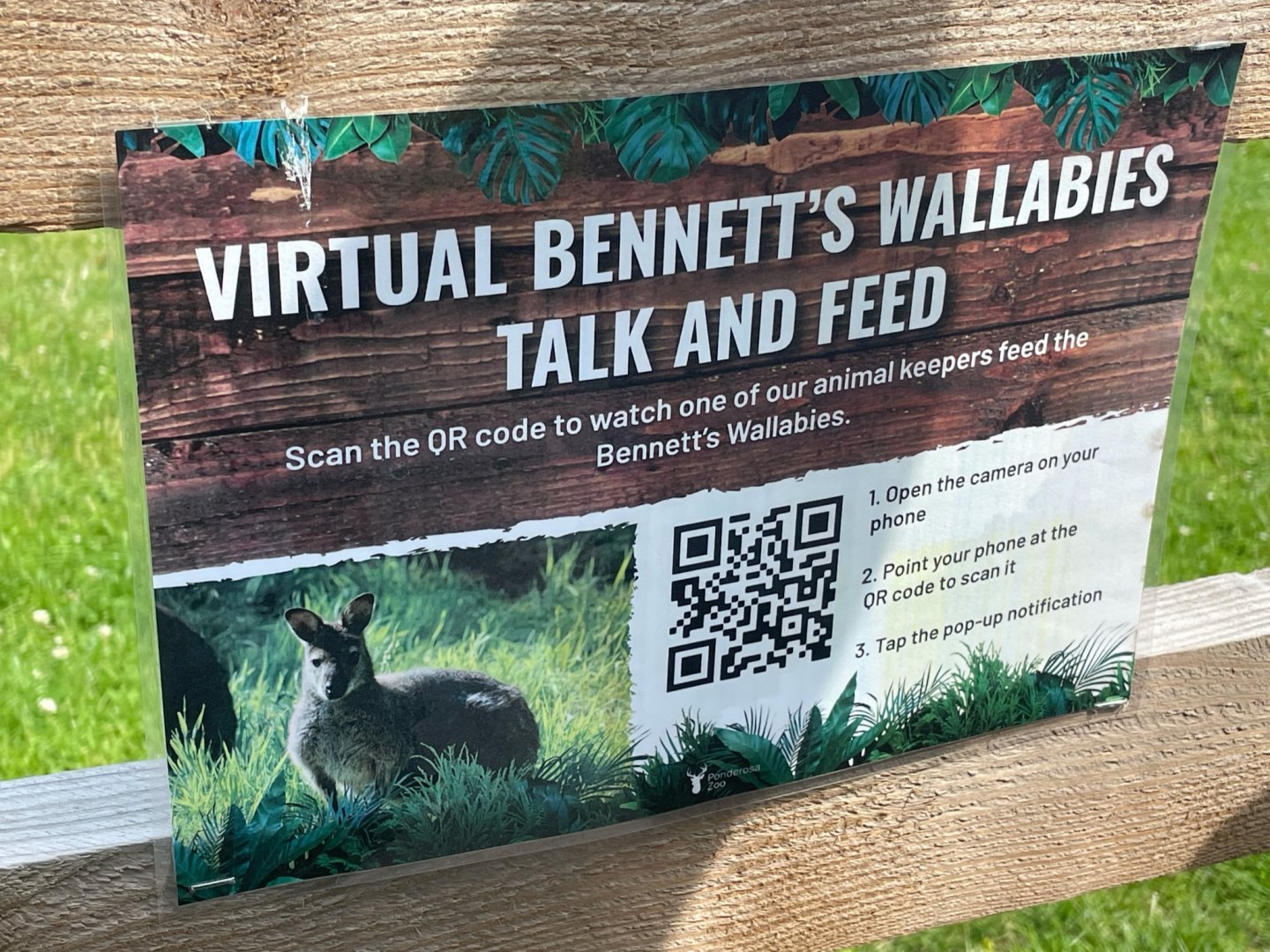 New Signage at Ponderosa Zoo (July 2021)