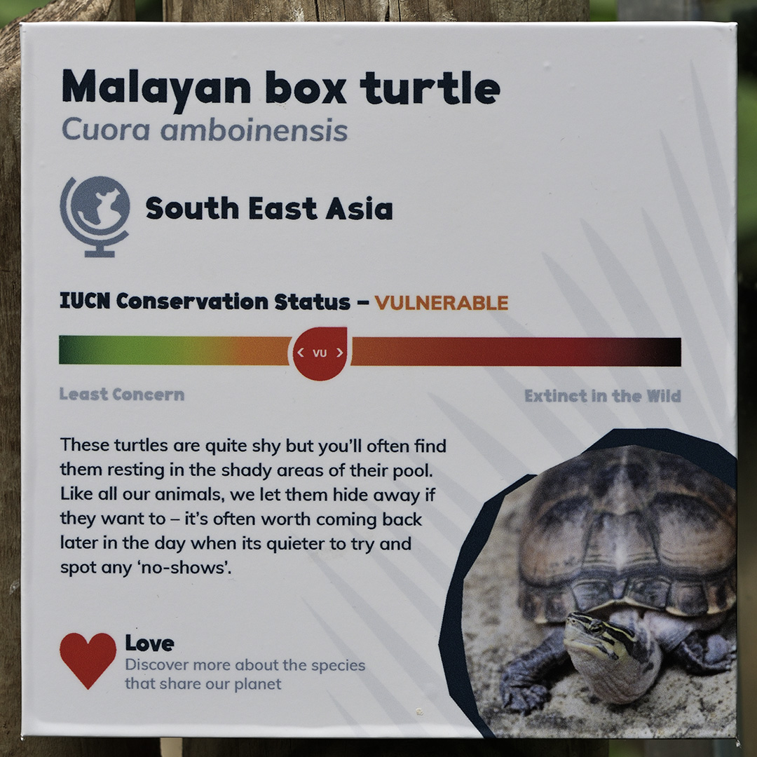 New signage in Reptile Tropics