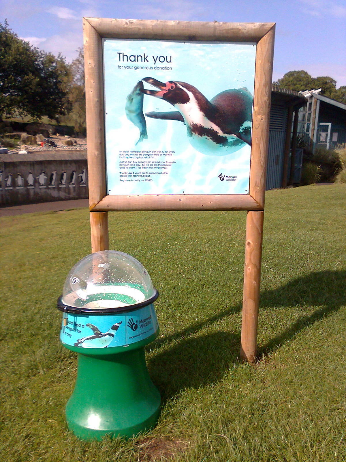 New signage with old money collecting spinner 2011