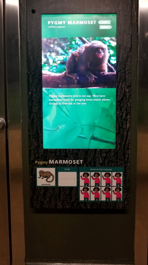 New signs in small mammal house