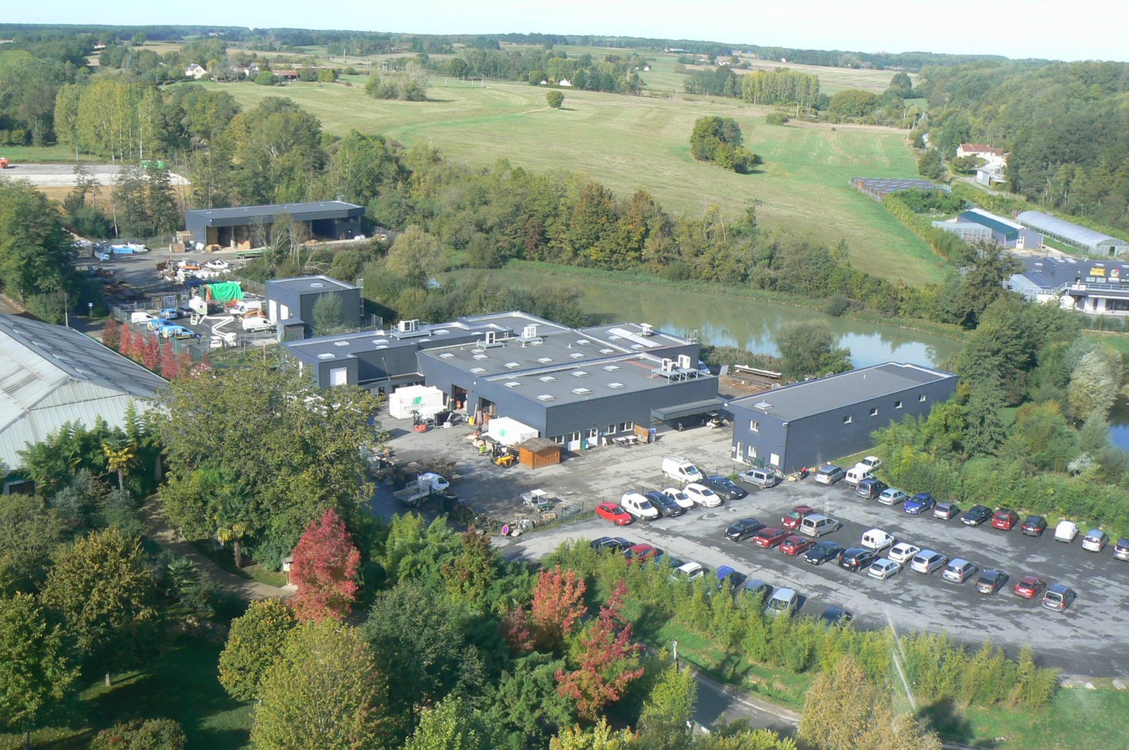 New skyway cable car sytem - View from the cable car (logistics center)