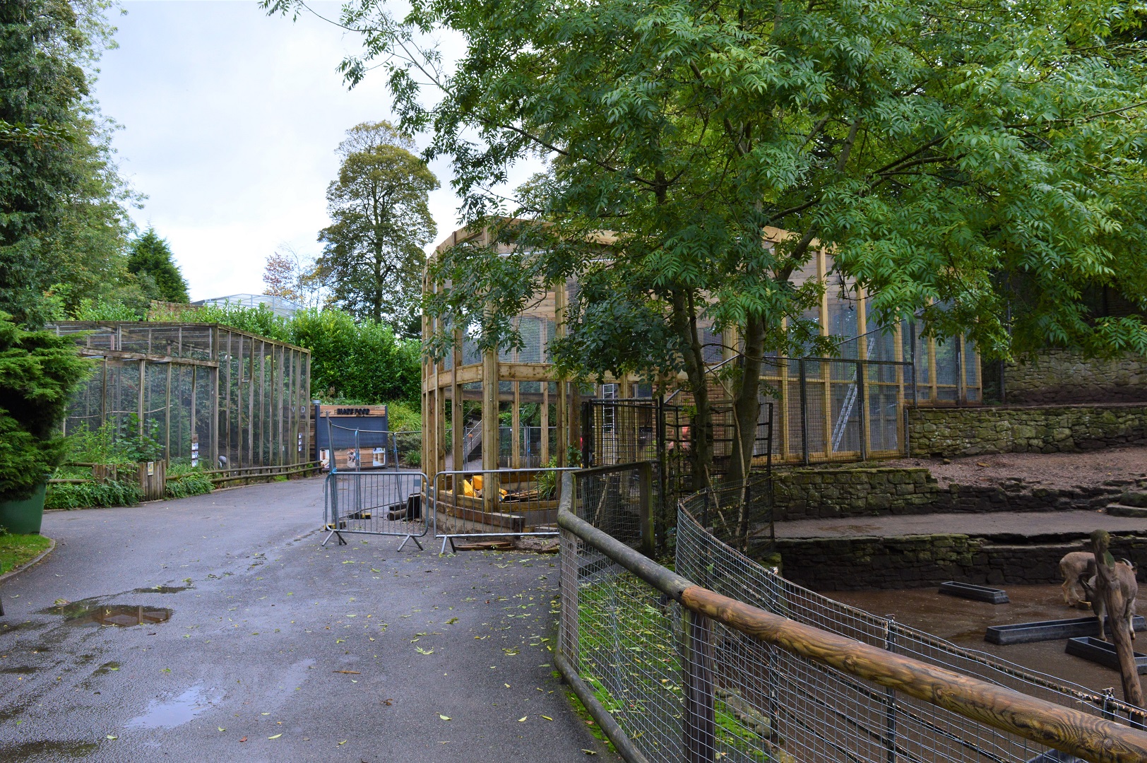 New sloth and monkey exhibit under construction