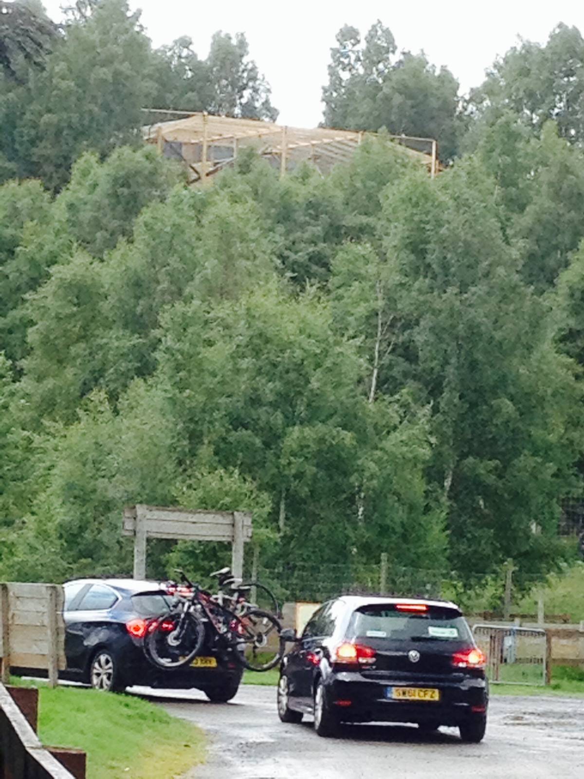 New snow leopard enclosure from the car park
