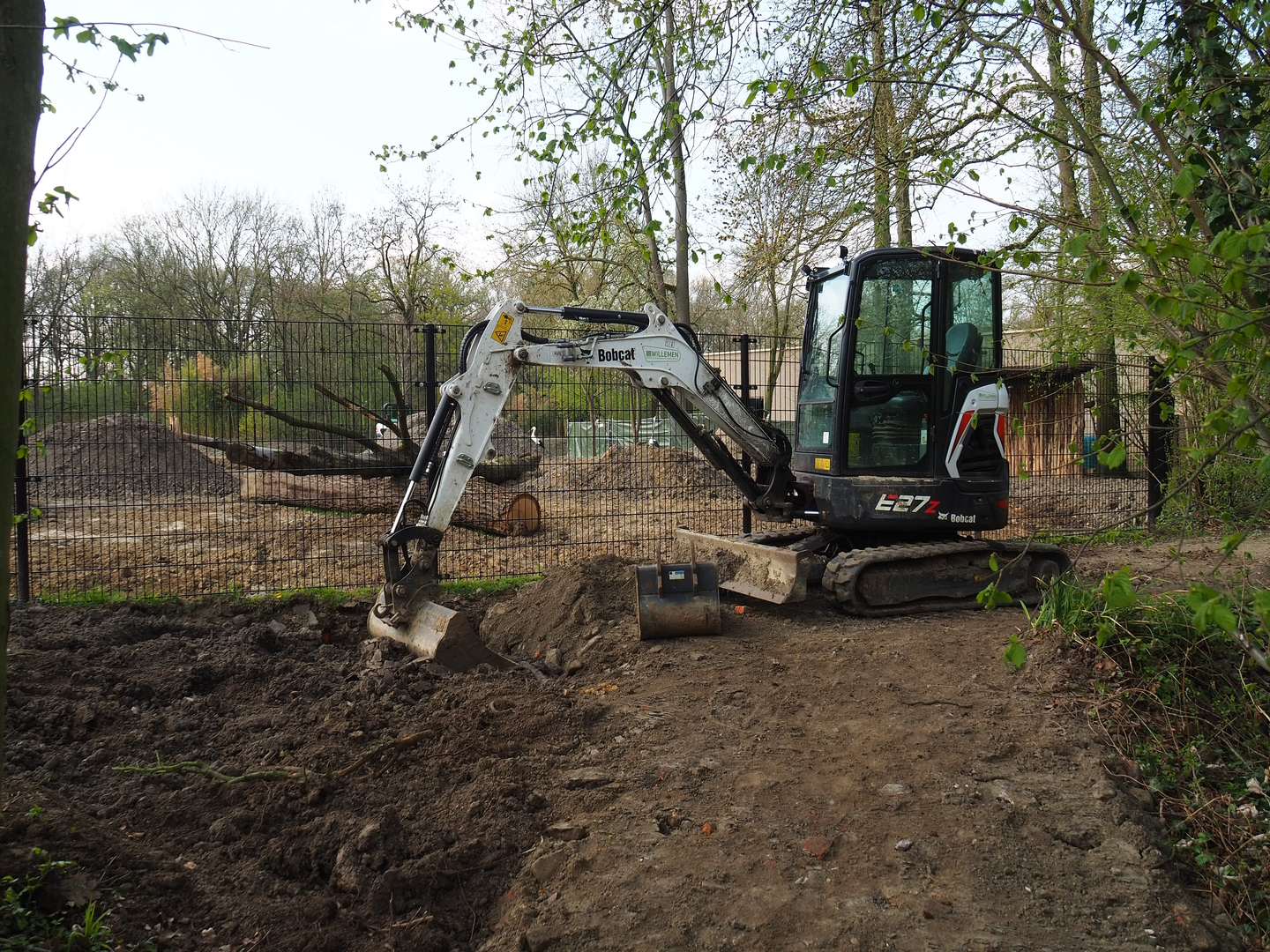 New Somali wild ass - Dorcas gazelle - Ostrich paddock construction site, 2022-04-18