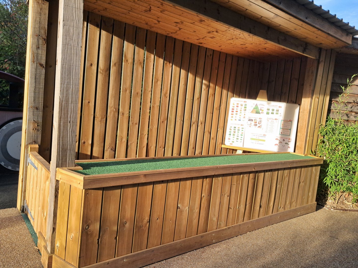 New structure/display area outside of The Sensation Station- 14/9/2024