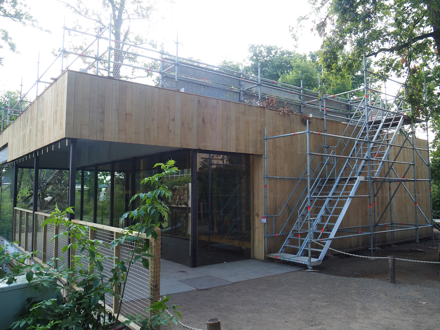 New Sulawesi crested macaque house (Not yet finished, but monkeys have moved in), 2023-07-26