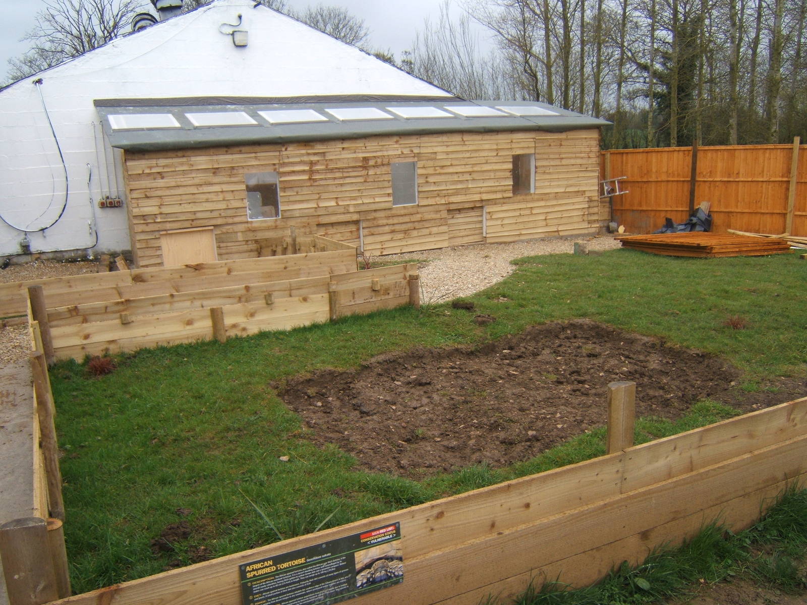 New Sulcatta House and enclosure