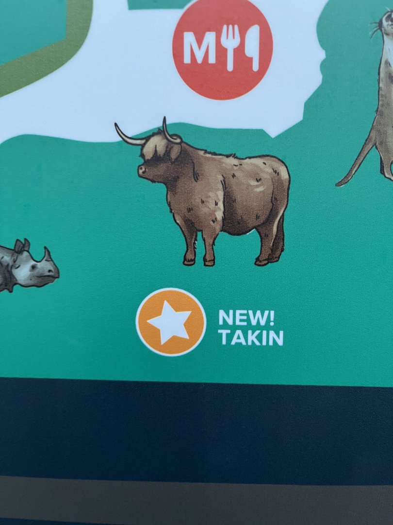 New “Takin” map signage