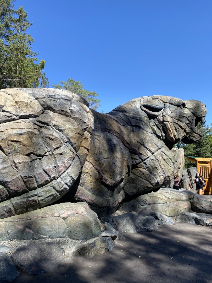 New tiger lair- “Zeus” the tiger statue