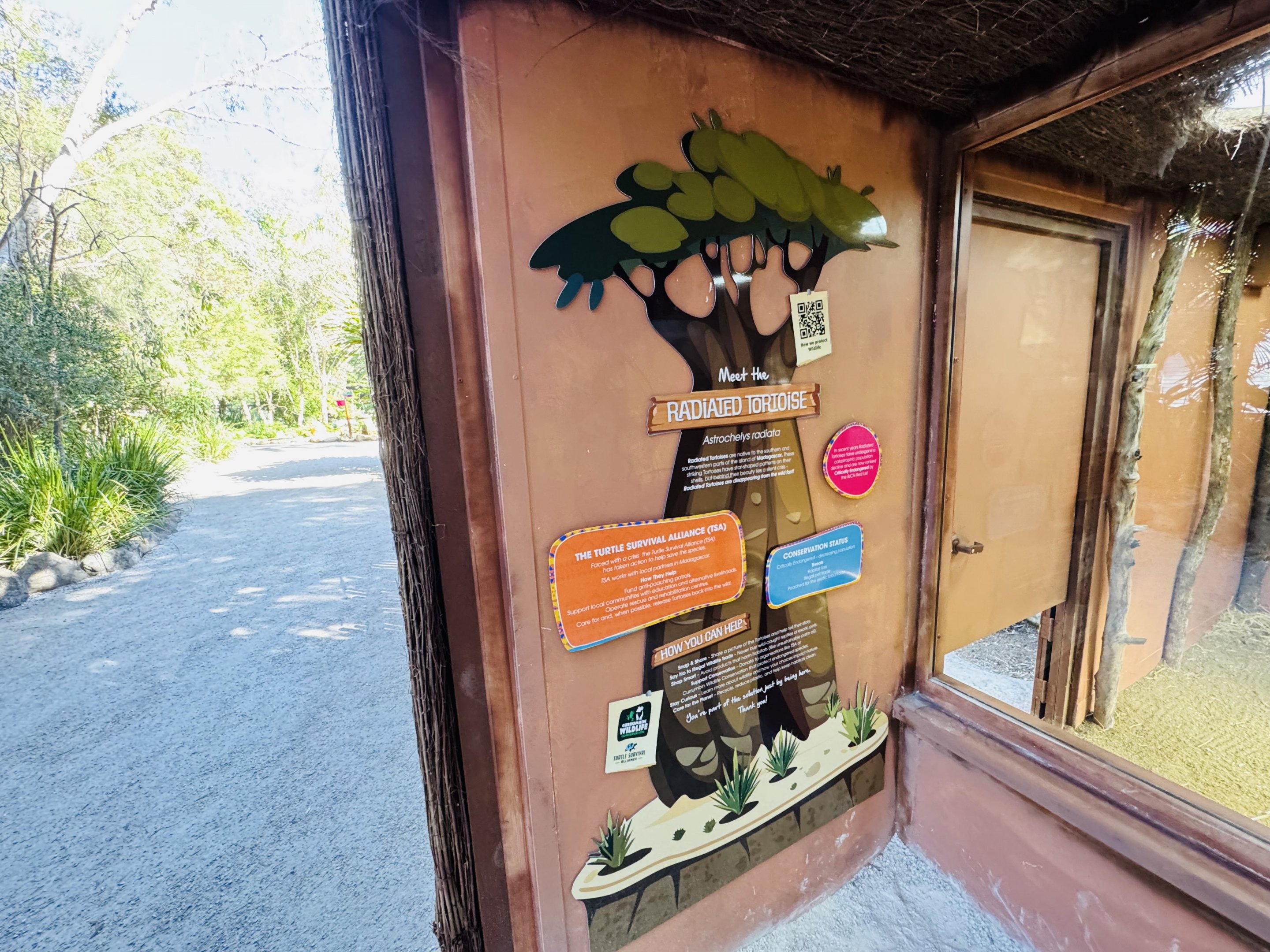 New - Tortoise Village - signage in shelter