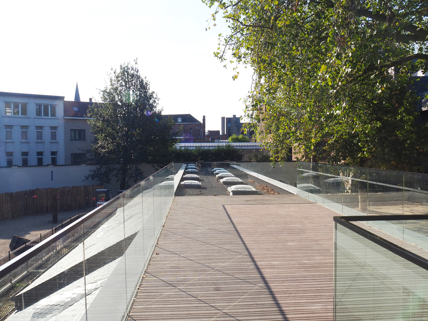New viewing area on the roof of the pig house, 2020-09-20