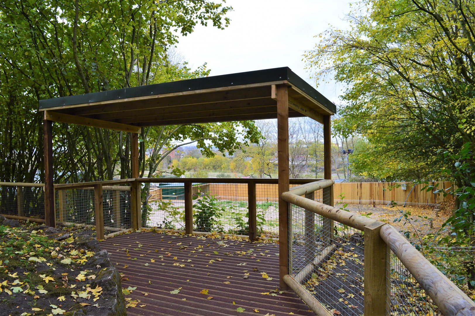 New viewing area overlooking camel paddock extension