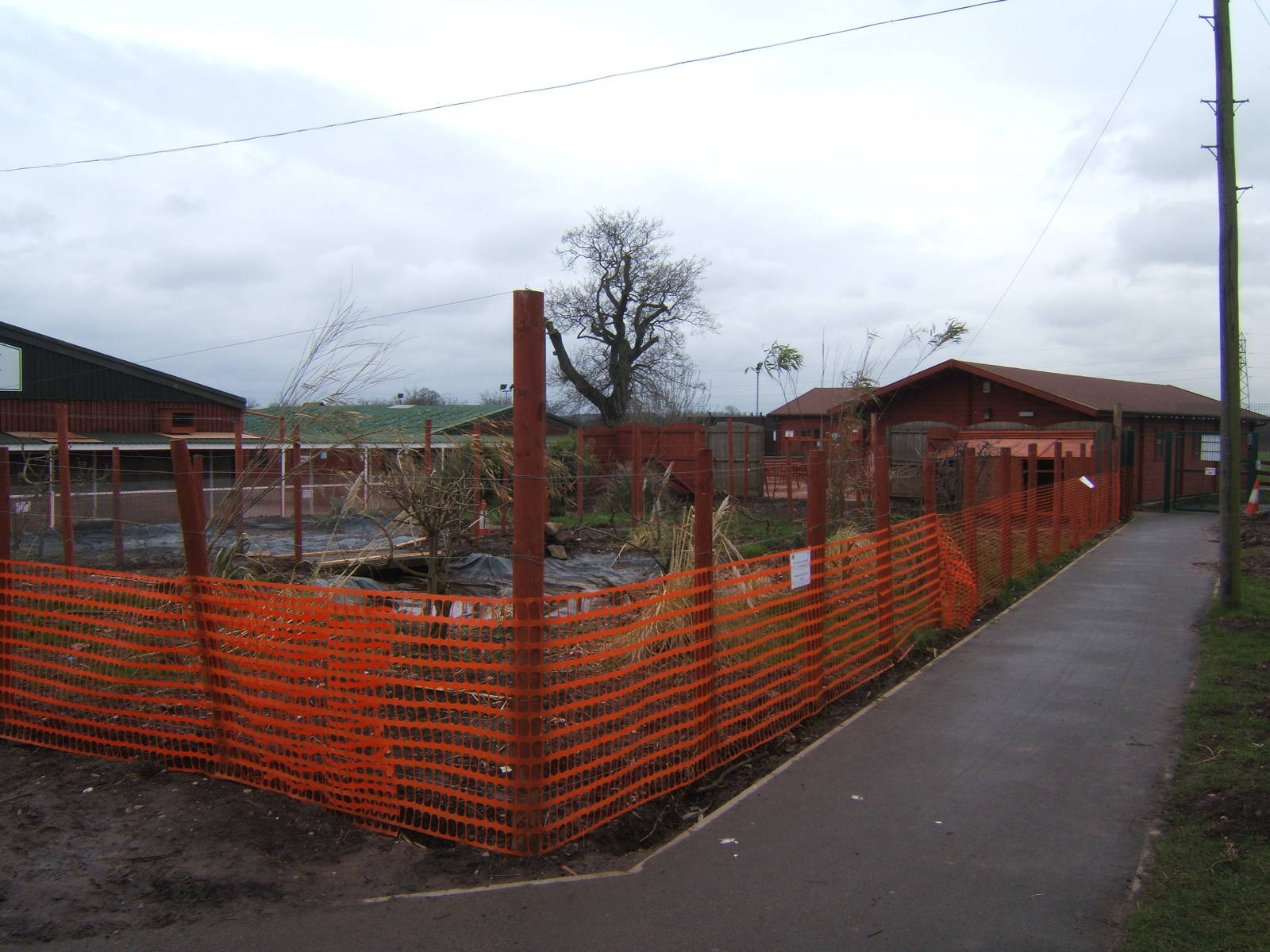 New Waterfowl and Crane Aviary under construction