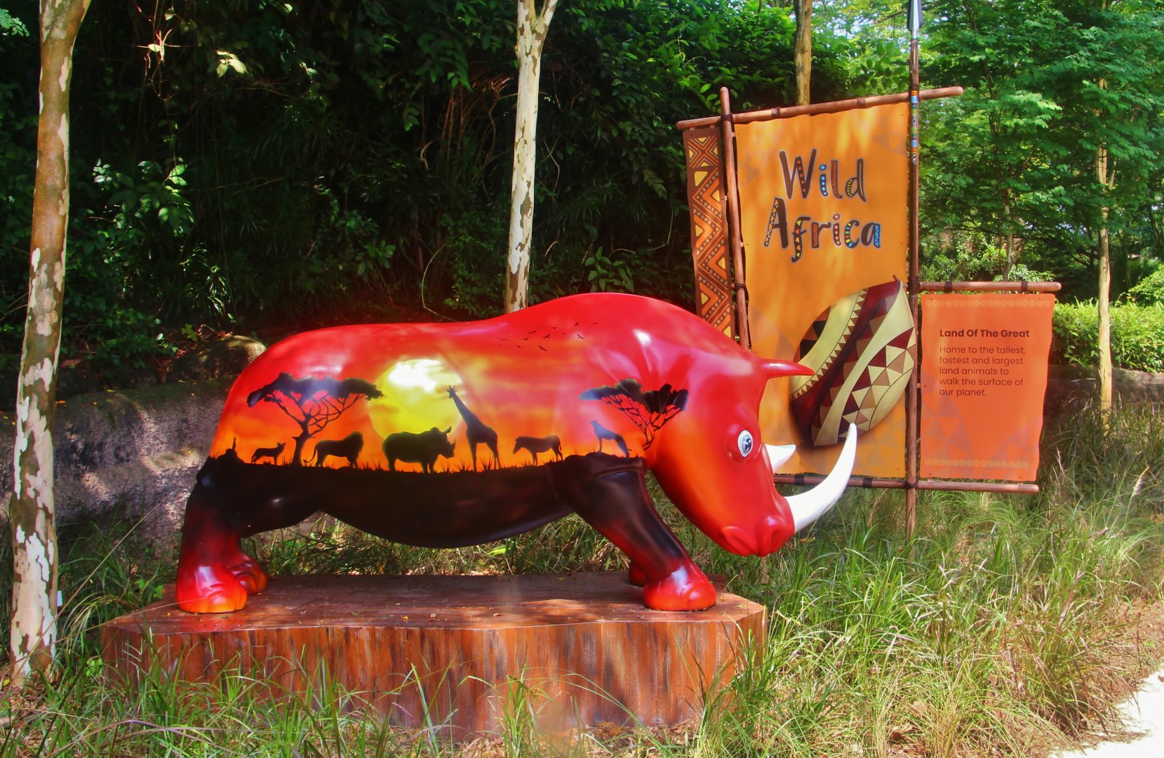 New Wild Africa exhibit marker