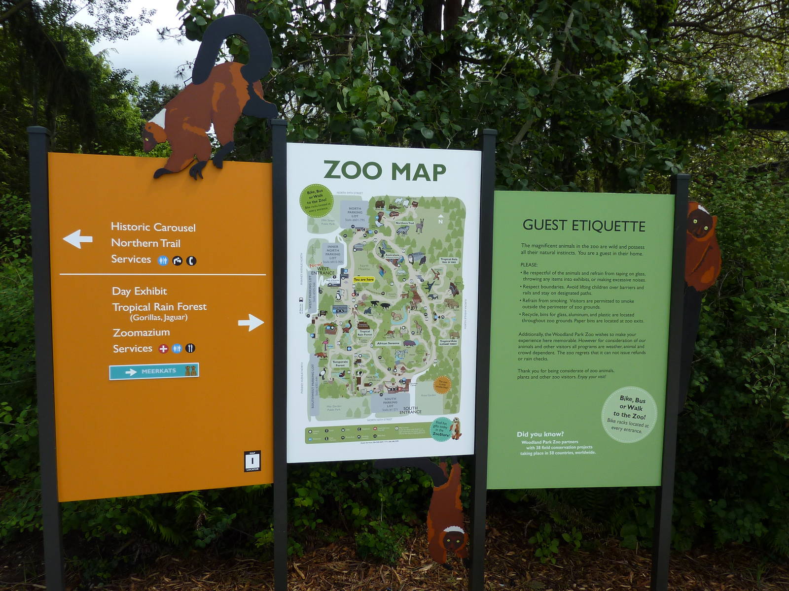 New - Zoo Map Signage