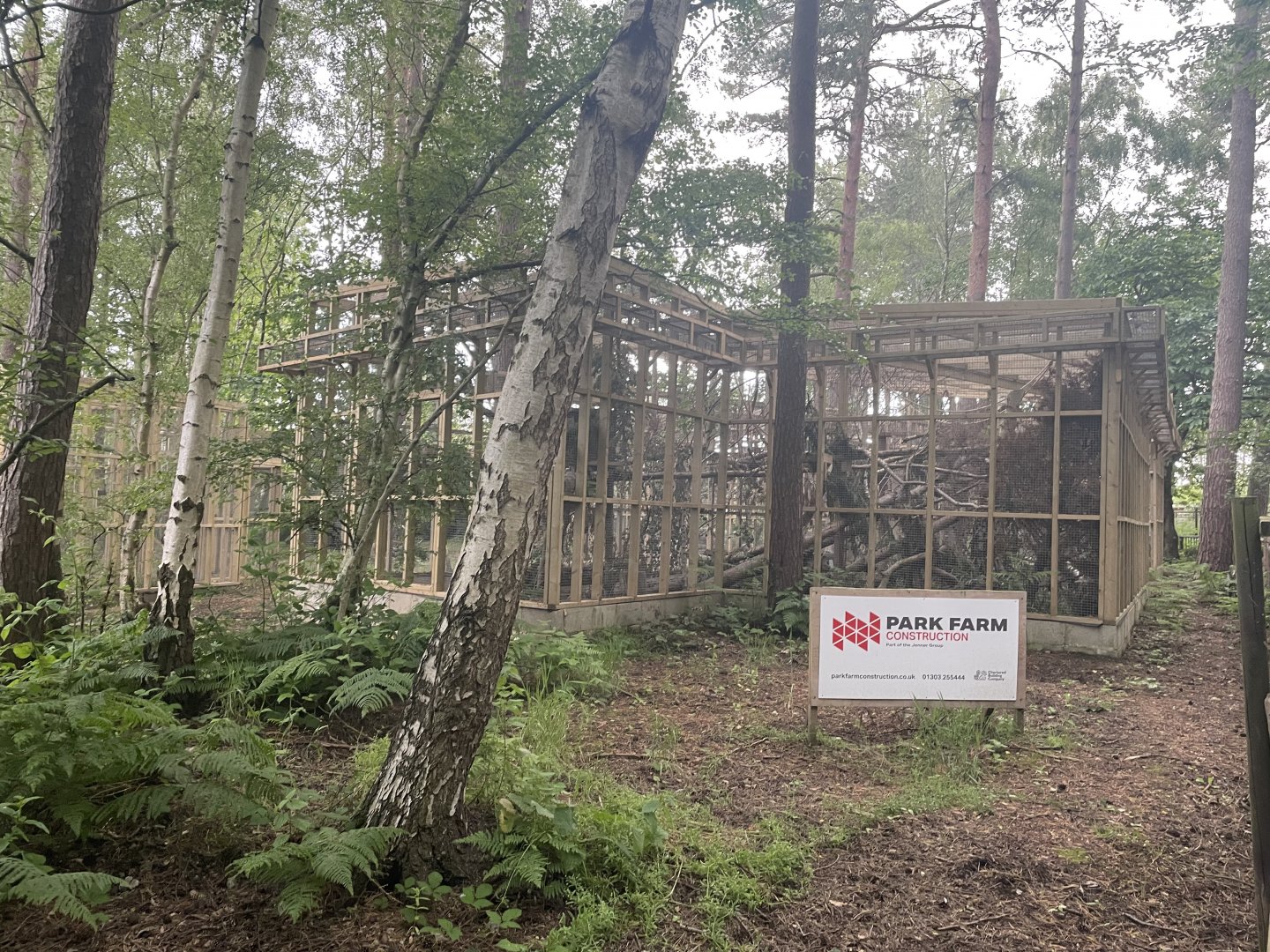 Newly Constructed Pine Marten Enclosures