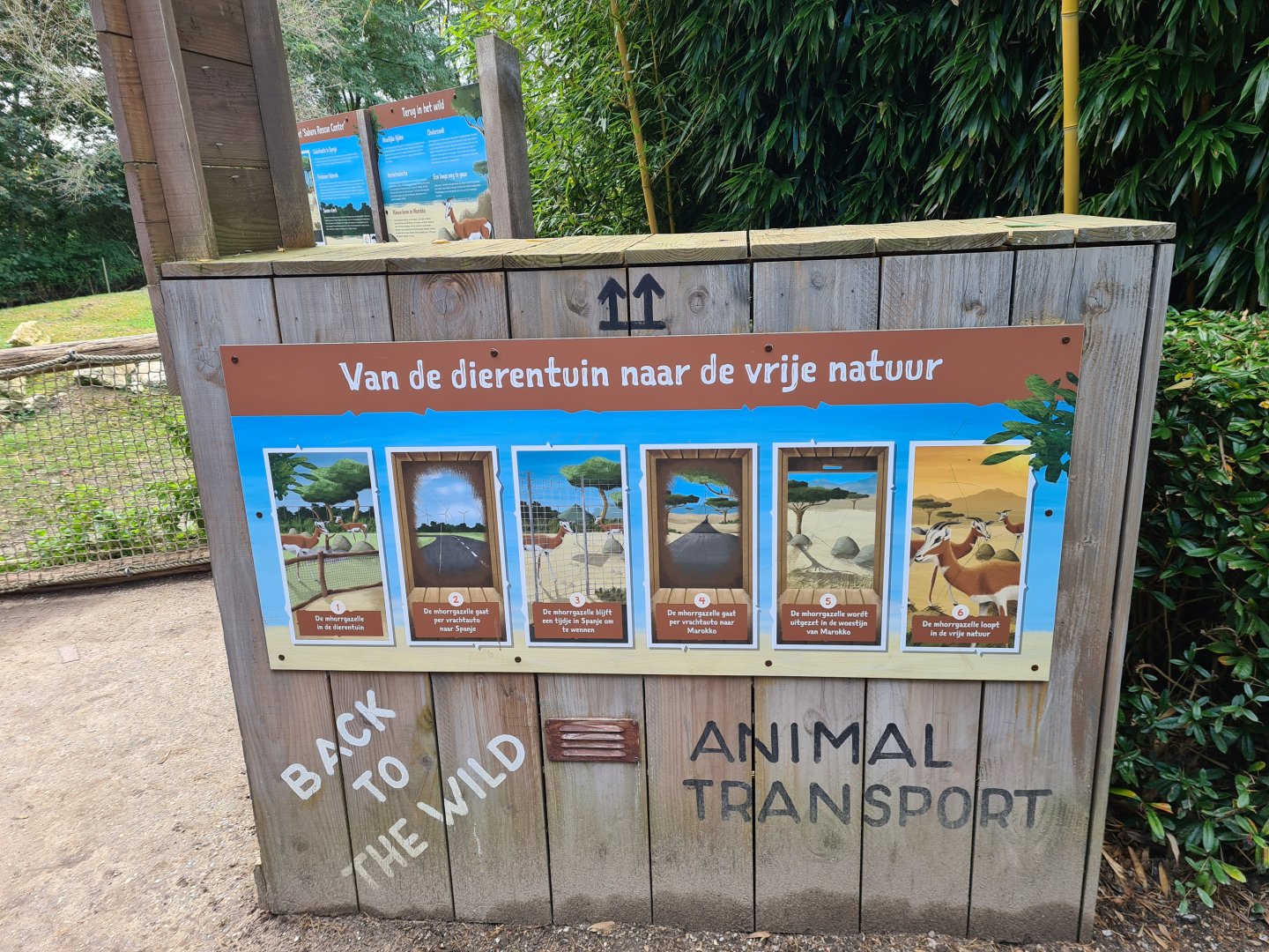 Ngorongo - Animal release programme signage