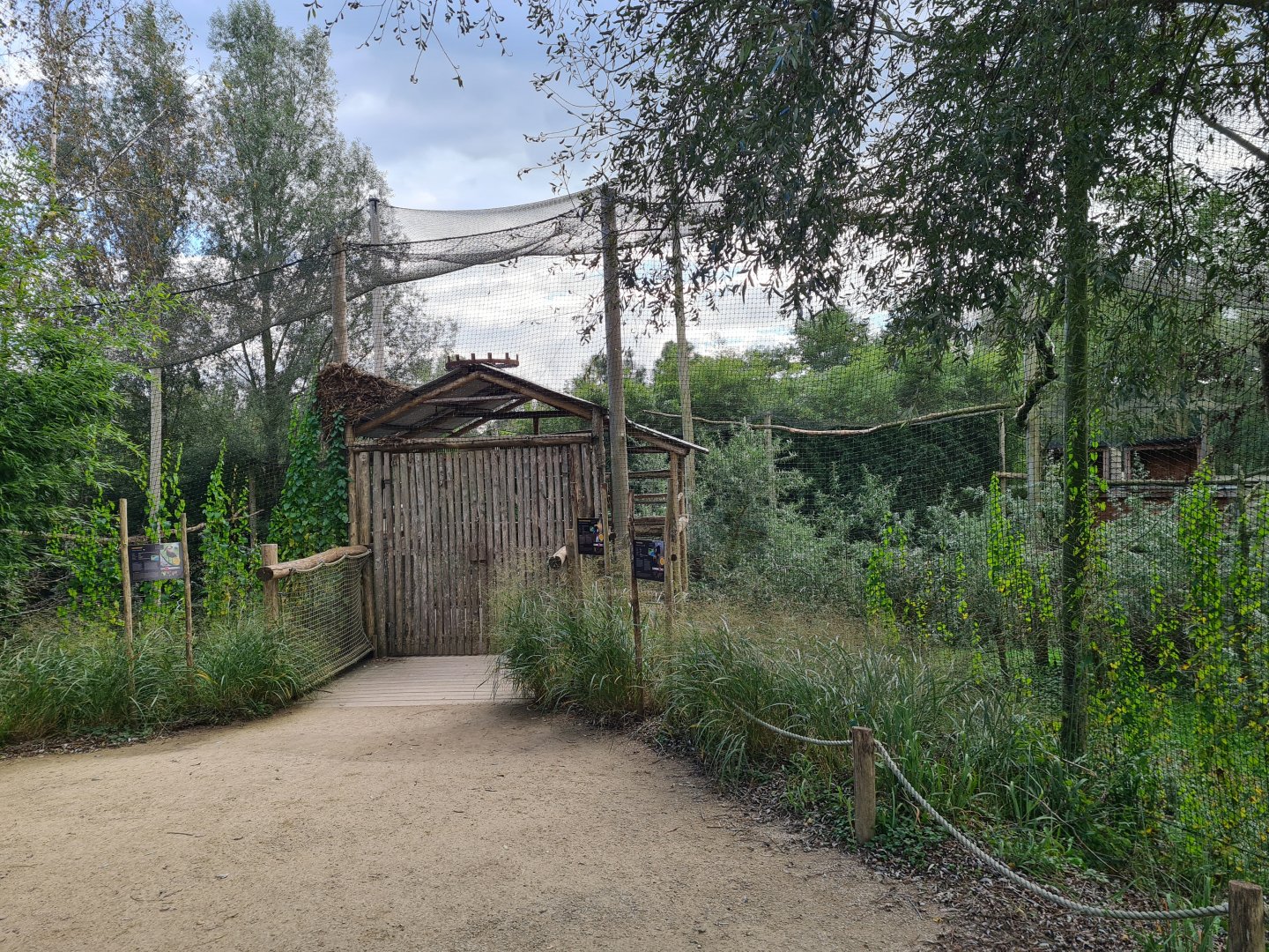 Ngorongo - Walkway towards aviary