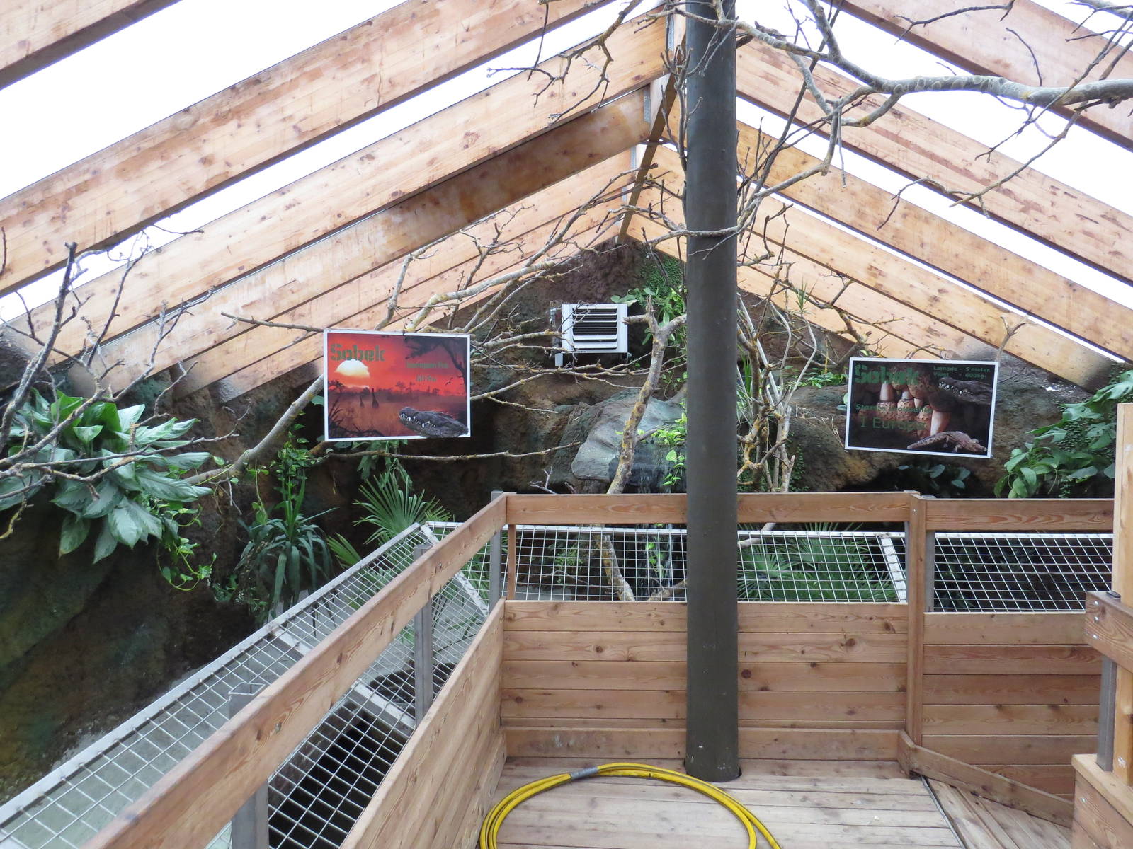 Nile crocodile viewing area, June 2015.