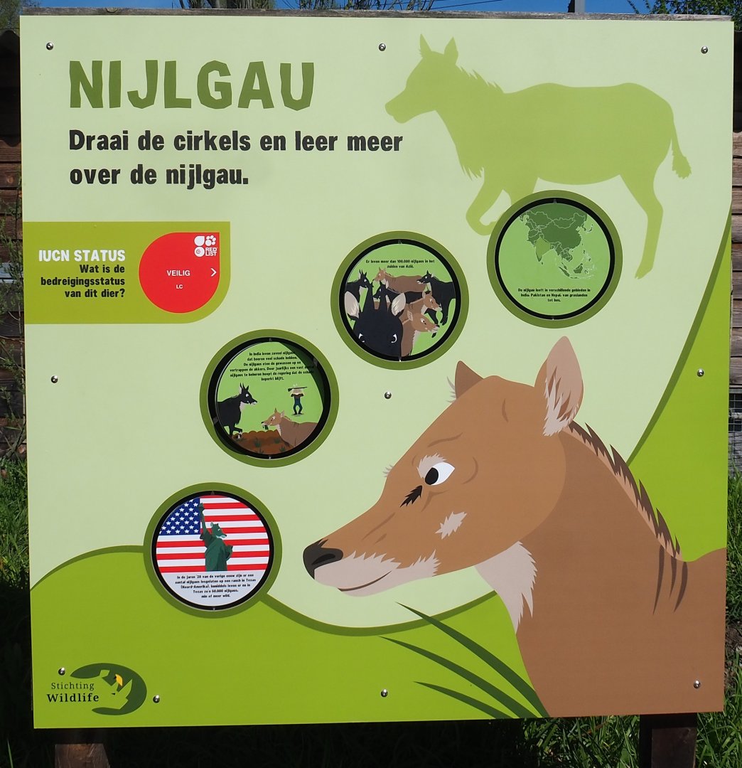 Nilgai conservation signage, 2023-04-30
