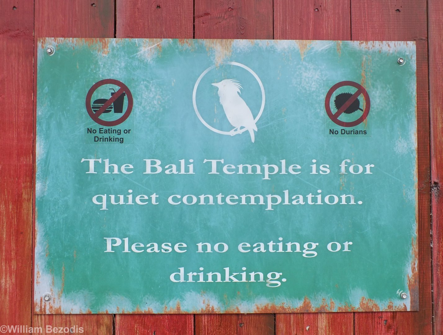 No Durians Allowed in the Bali Temple