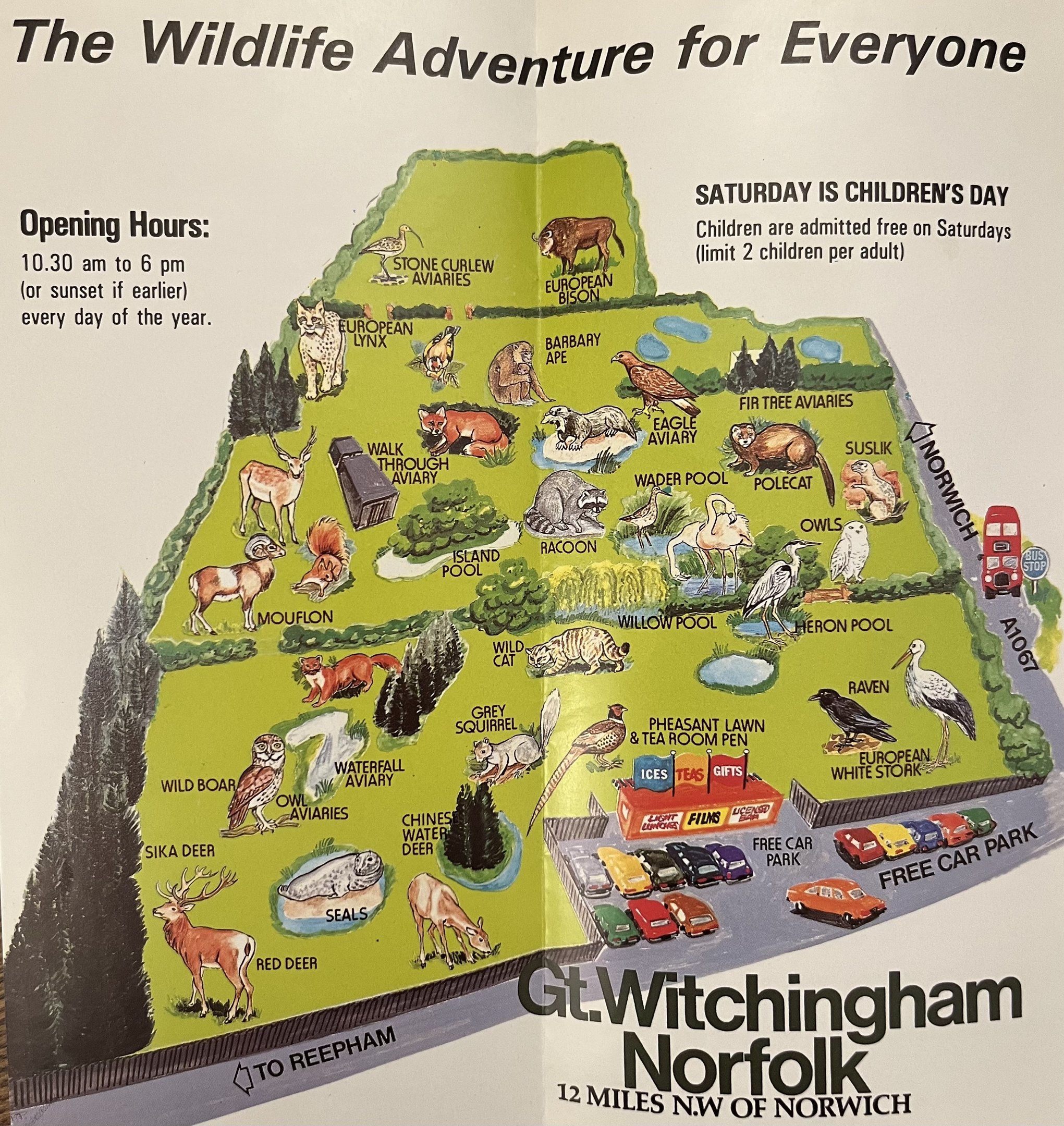 Norfolk Wildlife Park Map - undated