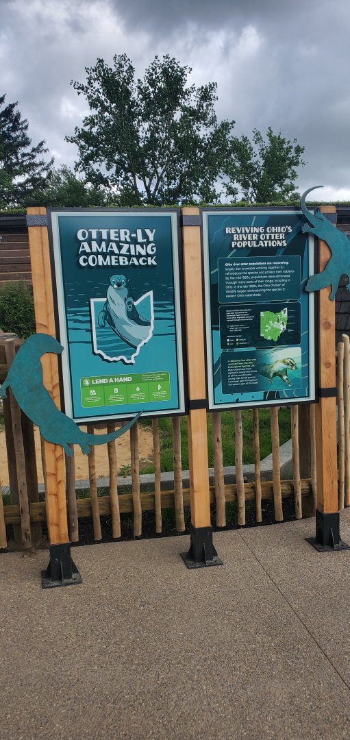 North America Trek: River Otter Signage